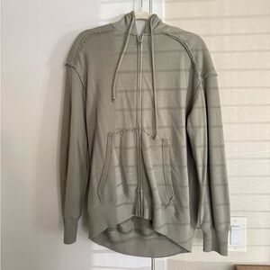American Eagle Outfitters Olive Zip-Up Sweater